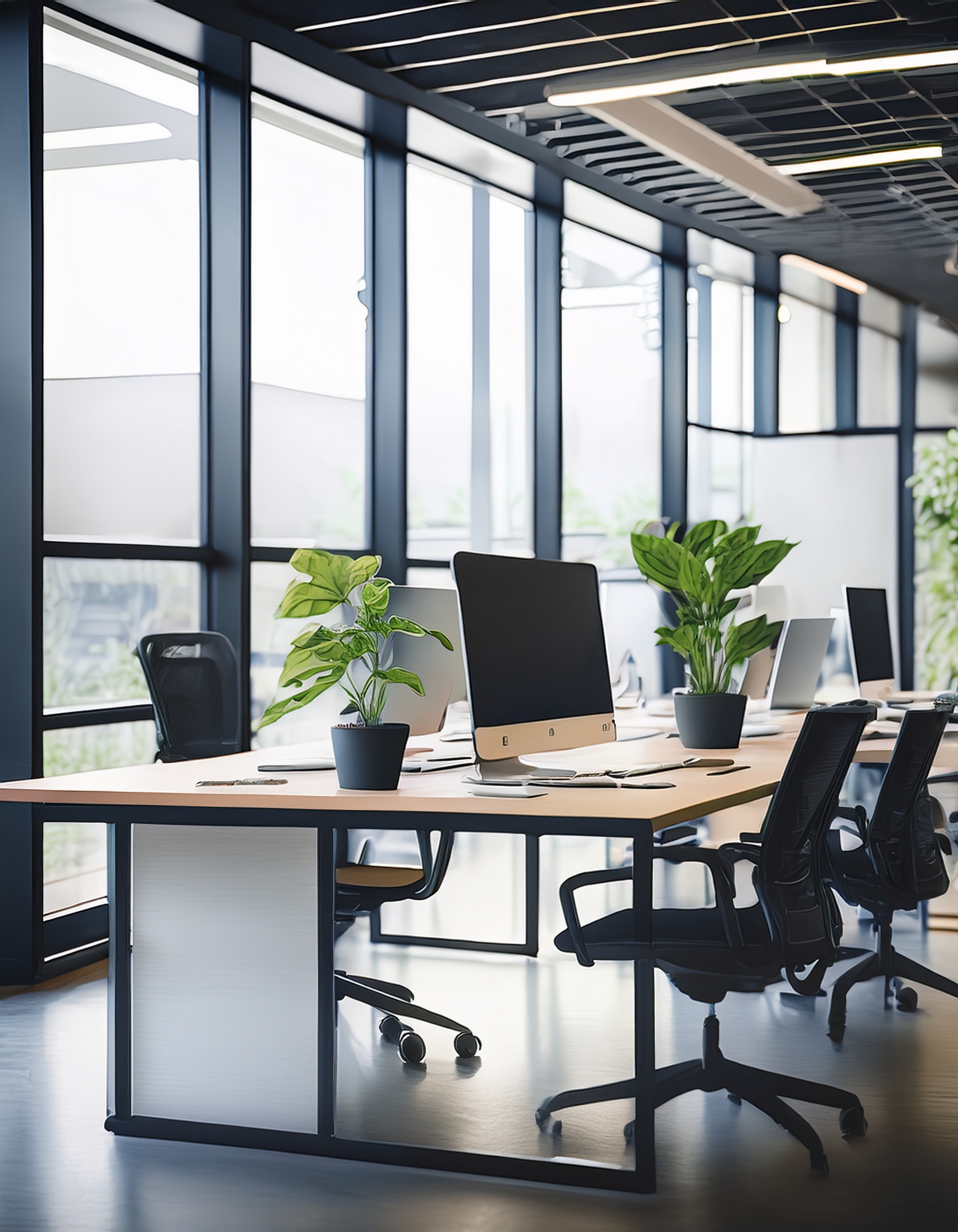 moderne Büroeinrichtung, freundliches Arbeitsumfeld, Steuerberatungsgespräch